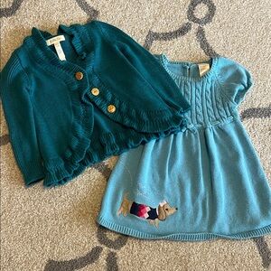 Matilda Jane Cardigan and Gymboree Dress Set 6-12 months
